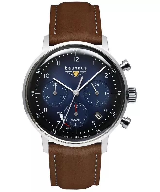 Часовник Мъжки Bauhaus Classic Power Reserve Solar Chronograph 2086-3