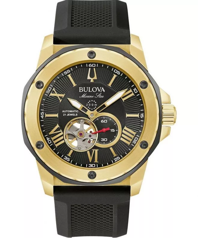 Часовник Мъжки Bulova Marine Star Open Heart Automatic 98A272