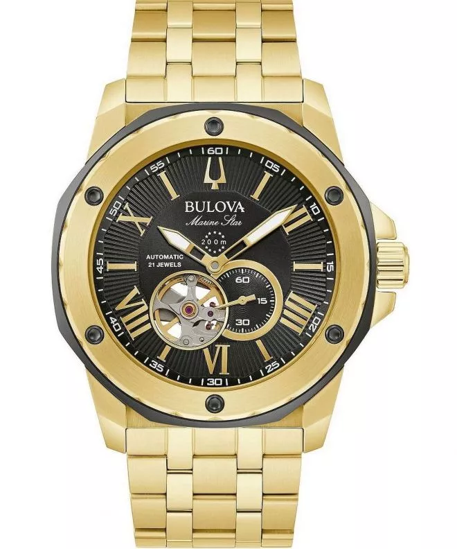 Часовник Мъжки Bulova Marine Star Open Heart Automatic 98A273