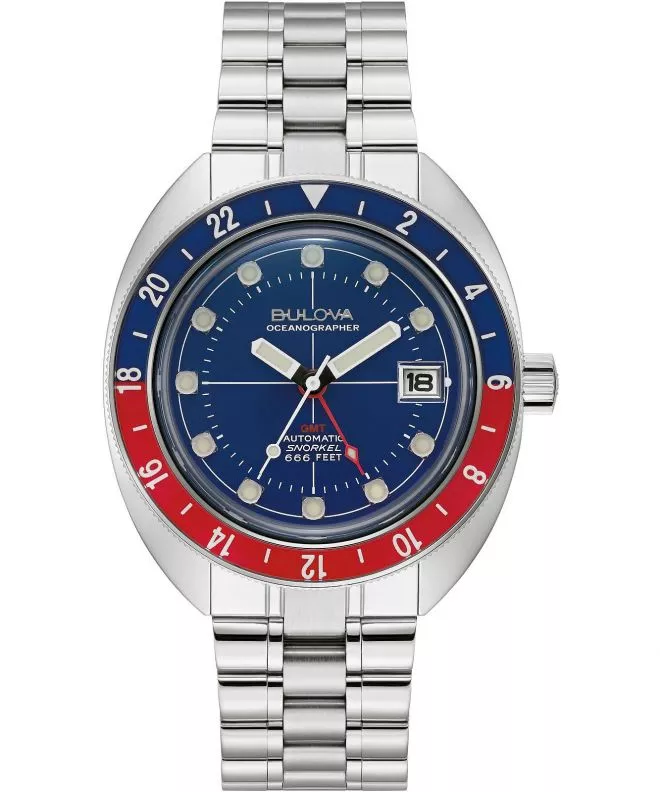 Часовник Мъжки Bulova Oceanographer GMT Automatic 96B405