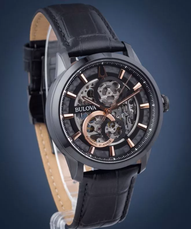 Часовник Мъжки Bulova Sutton Skeleton 98A283