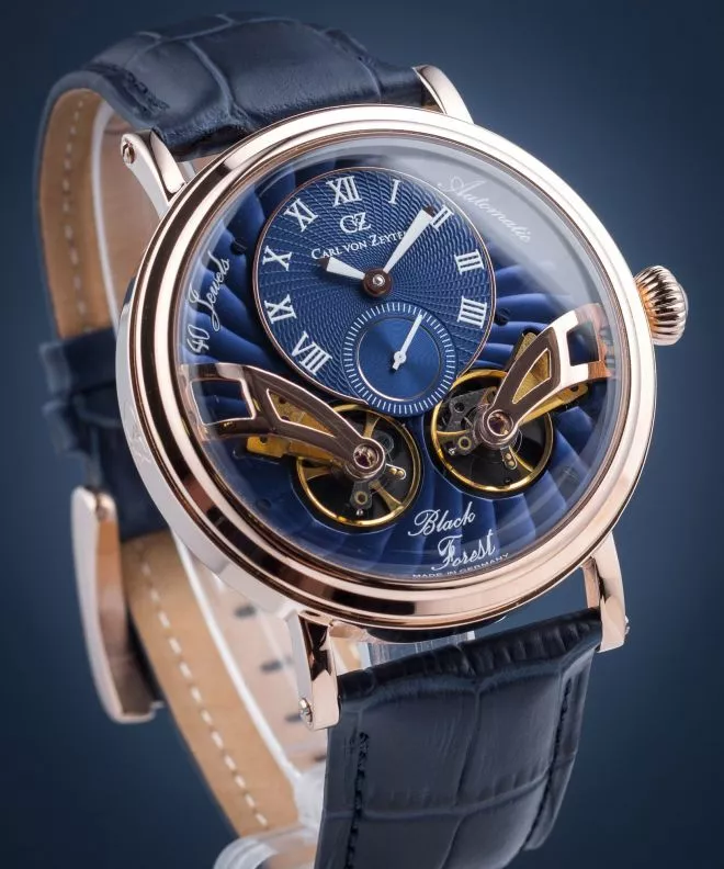 Часовник Мъжки Carl von Zeyten Black Forest Twin Balance Automatic CVZ0017RBL