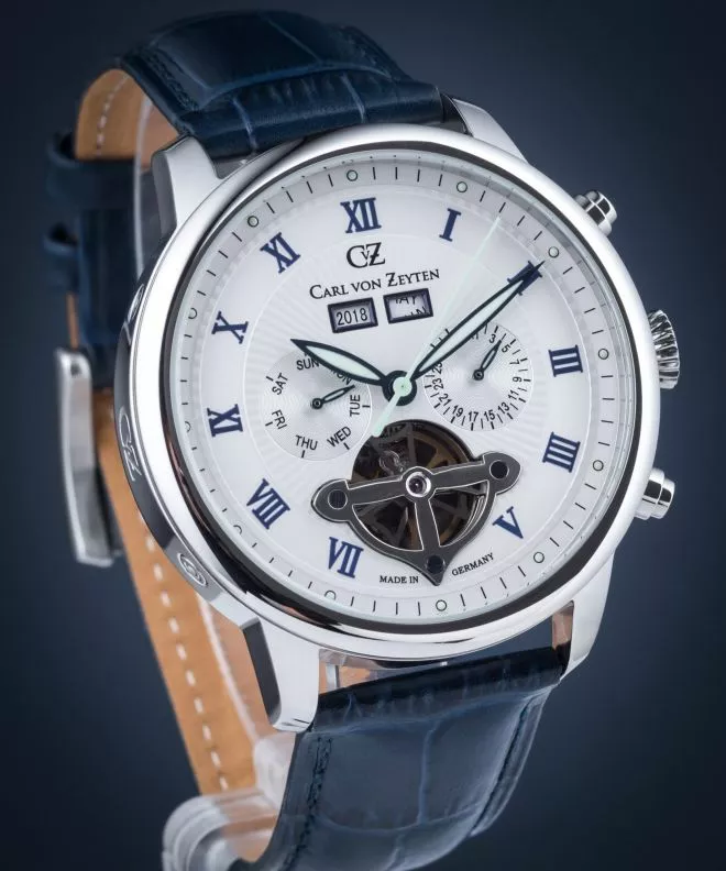 Часовник Мъжки Carl von Zeyten Carl von Zeyten Bonndorf Automatic CVZ0053WH