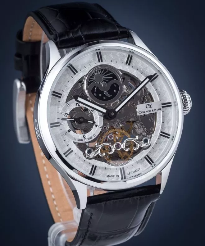 Часовник Мъжки Carl von Zeyten Carl von Zeyten Neustadt Skeleton Automatic CVZ0008WH