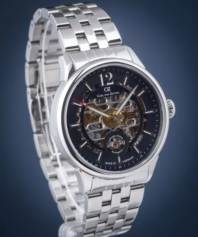 Часовник Мъжки Carl von Zeyten Schramberg Skeleton Limited Edition CVZ0080BLMS