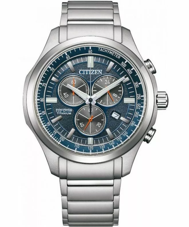 Часовник Мъжки Citizen Eco-Drive Super Titanium Chronograph AT2530-85L