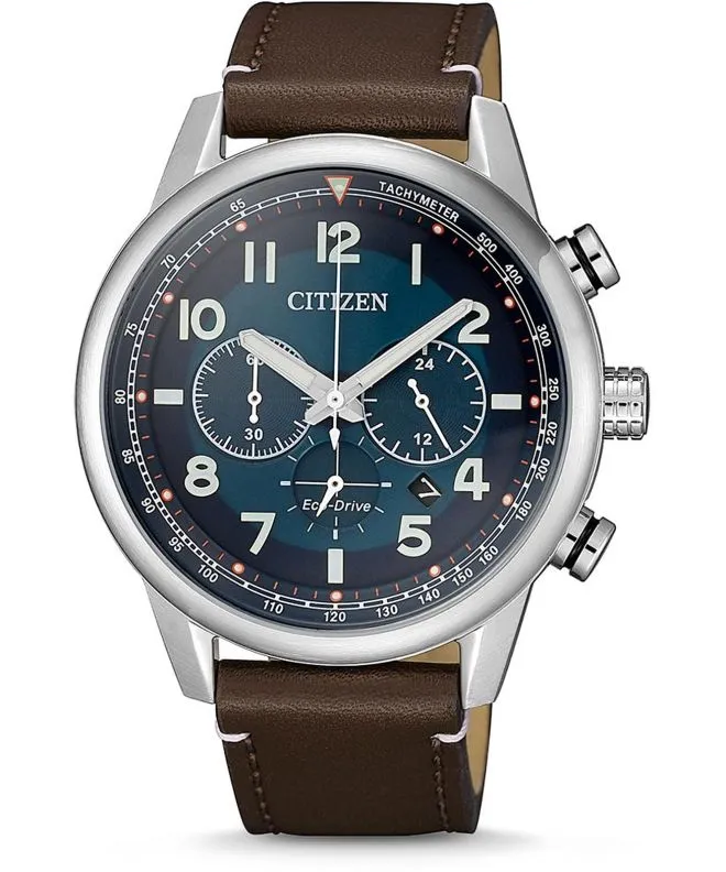 Часовник Мъжки Citizen Leather Eco-Drive Chronograph CA4420-13L