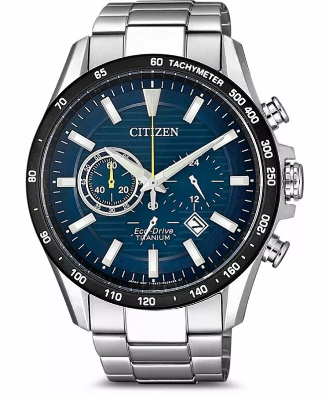 Часовник Мъжки Citizen Super Titanium Eco-Drive Chronograph CA4444-82L