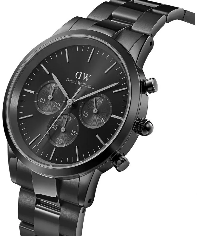 Часовник Мъжки Daniel Wellington Iconic Chronograph Link Onyx B 42 DW00100642