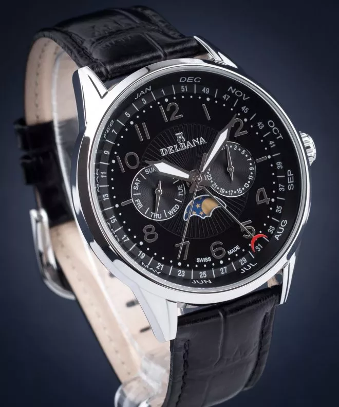 Часовник Мъжки Delbana Retro Moonphase 41601.646.6.034