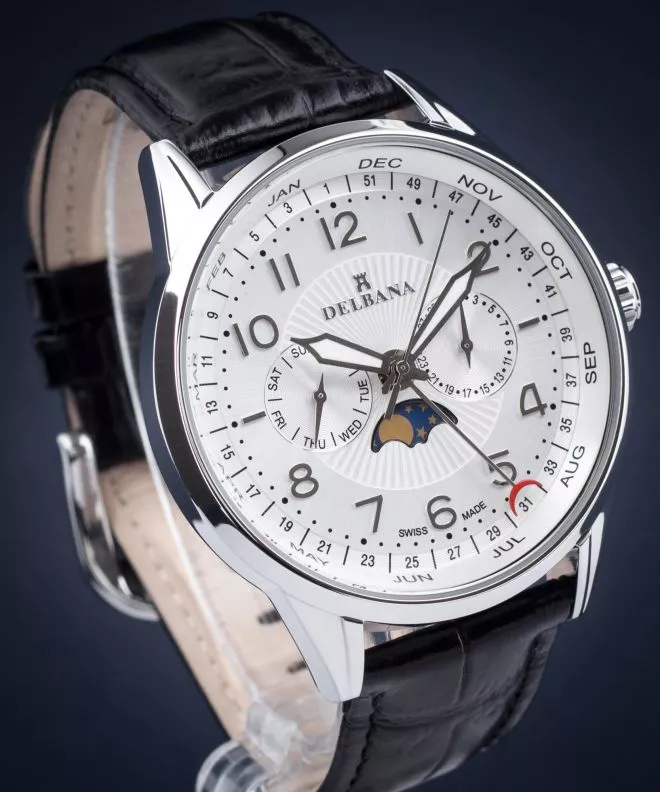 Часовник Мъжки Delbana Retro Moonphase 41601.646.6.064
