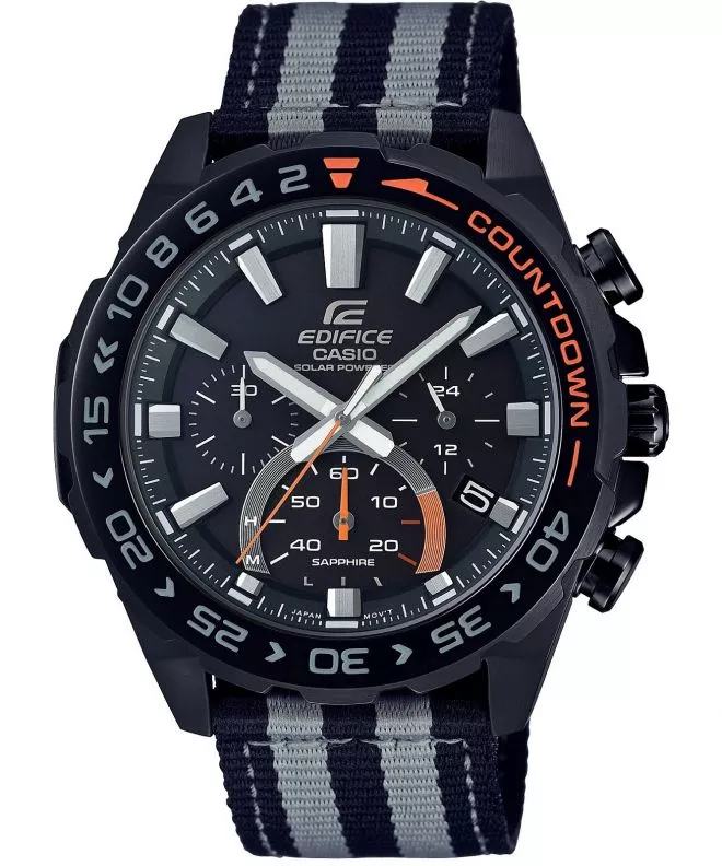 Часовник Мъжки Casio Edifice Premium Sapphire Countdown Bezel Tough Solar EFS-S550BL-1AVUEF