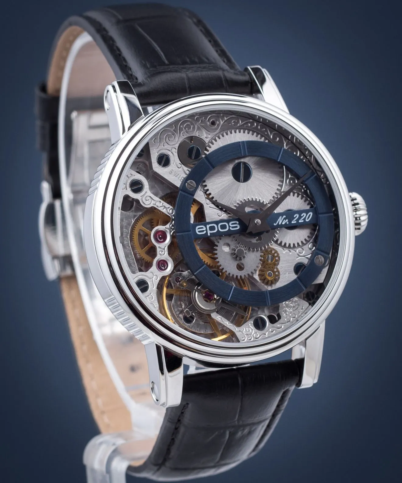 Часовник Мъжки Epos Oeuvre d'Art Verso Skeleton Limited Edition 3435.313.20.16.25