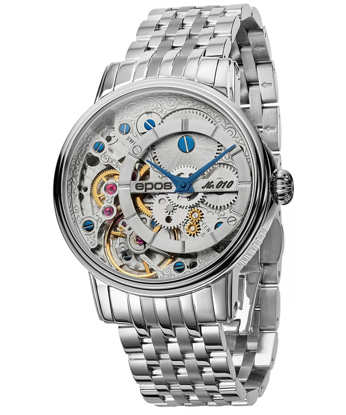 Часовник Мъжки Epos Oeuvre D'Art Verso Skeleton Limited Edition 3435.313.20.18.30