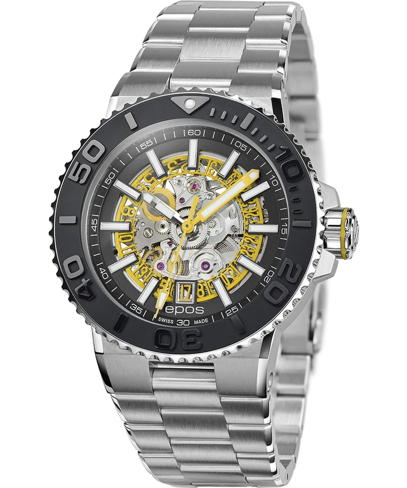 Часовник Мъжки Epos Sportive Diver Skeleton Automatic 3441.135.20.15.30