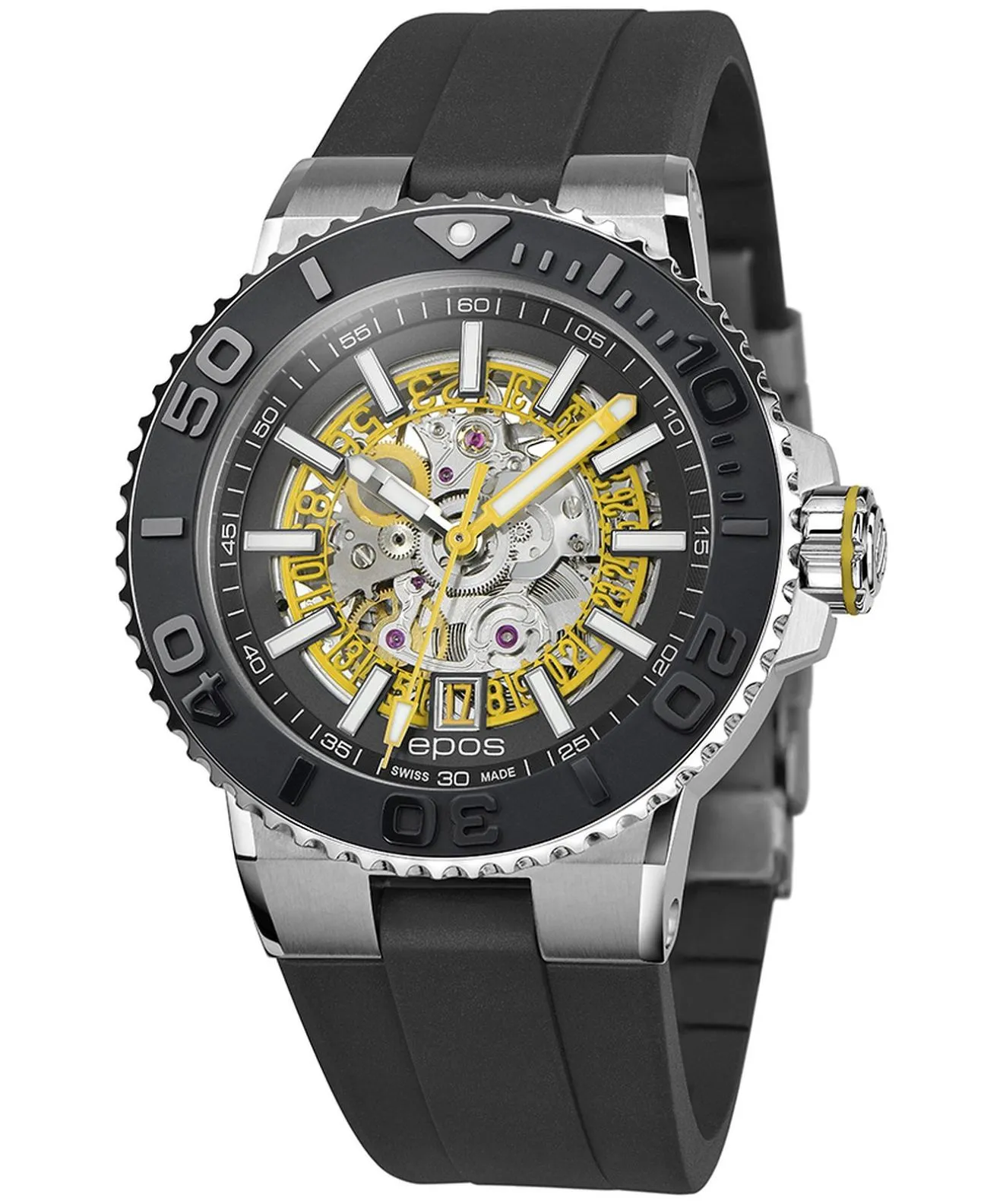Часовник Мъжки Epos Sportive Diver Skeleton Automatic 3441.135.20.15.55