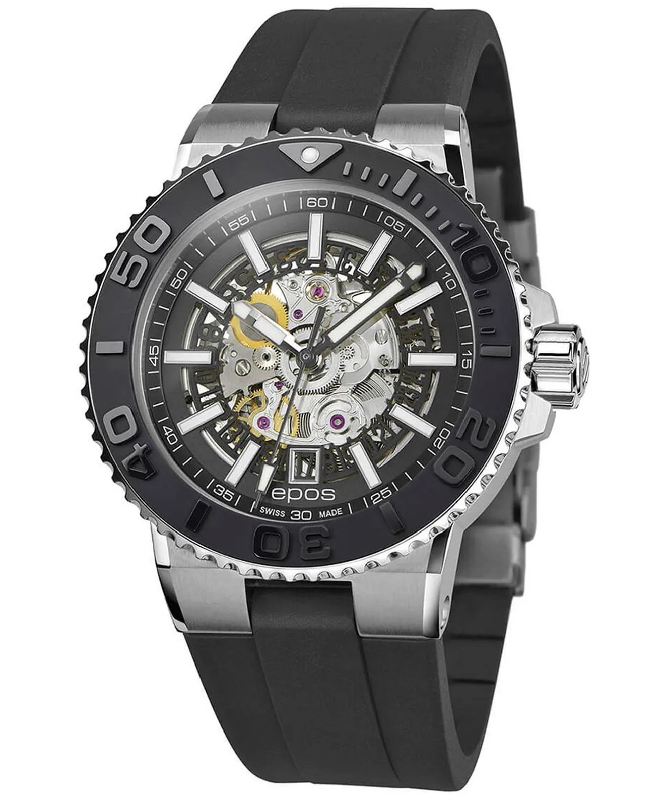 Часовник Мъжки Epos Sportive Diver Skeleton Automatic 3441.135.25.15.55