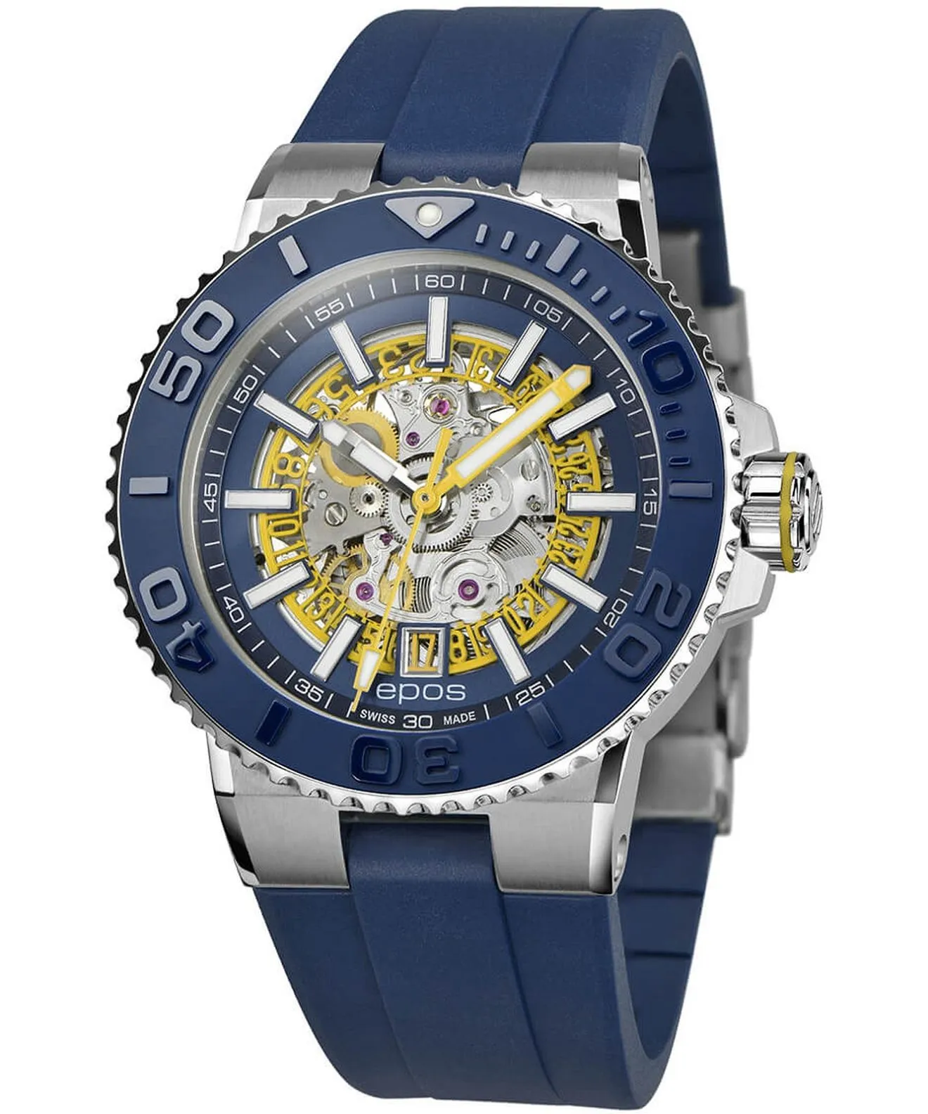 Часовник Мъжки Epos Sportive Diver Skeleton Automatic 3441.135.96.16.56