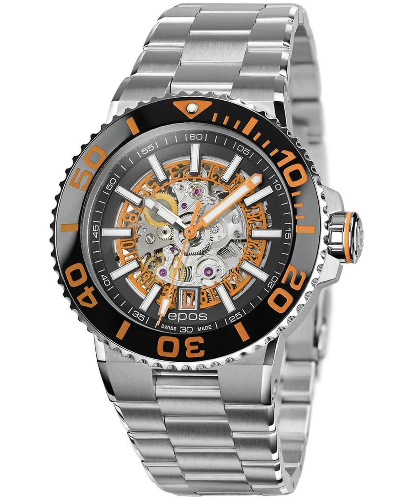 Часовник Мъжки Epos Sportive Diver Skeleton Automatic 3441.135.99.15.30