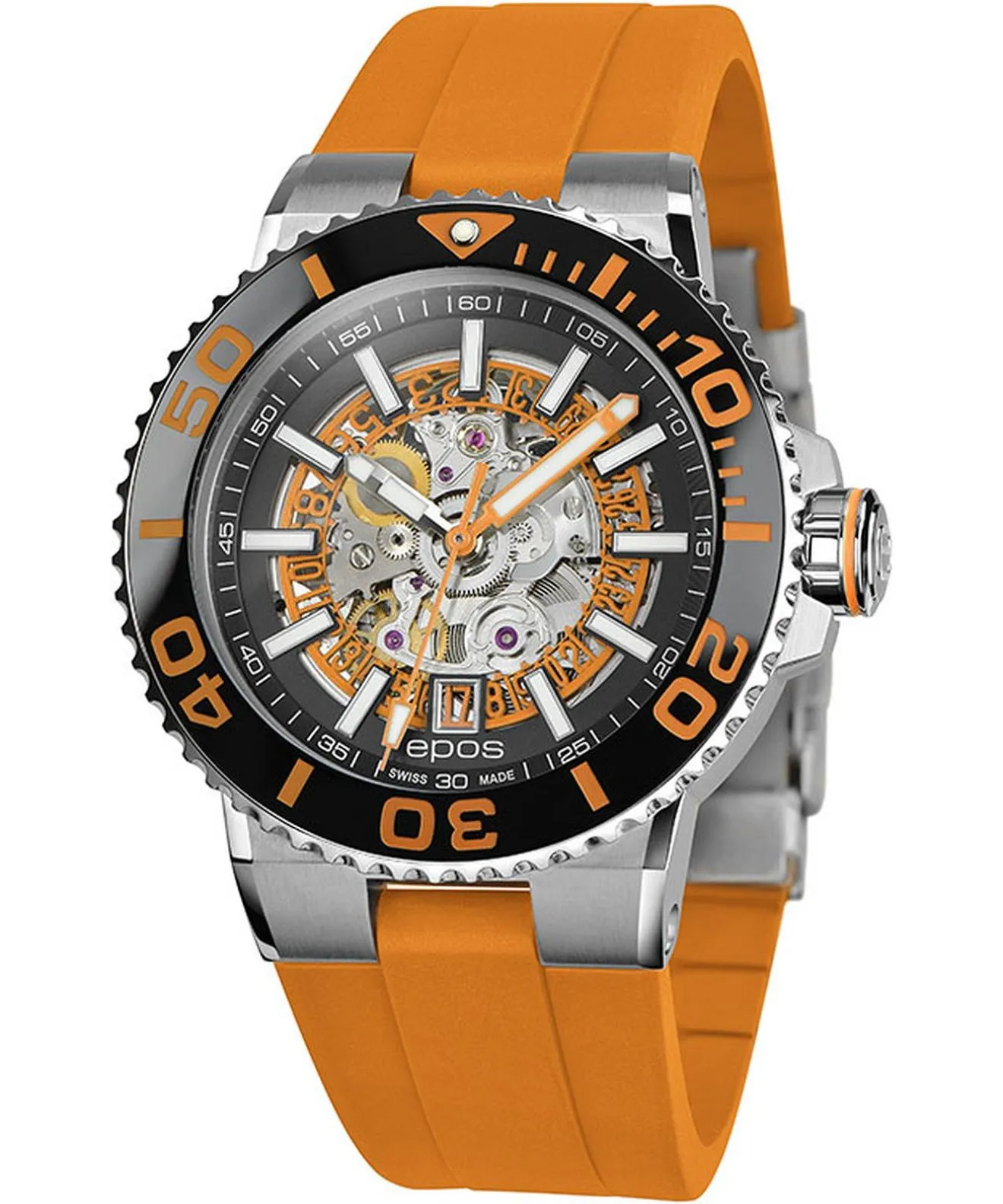 Часовник Мъжки Epos Sportive Diver Skeleton Automatic 3441.135.99.15.52