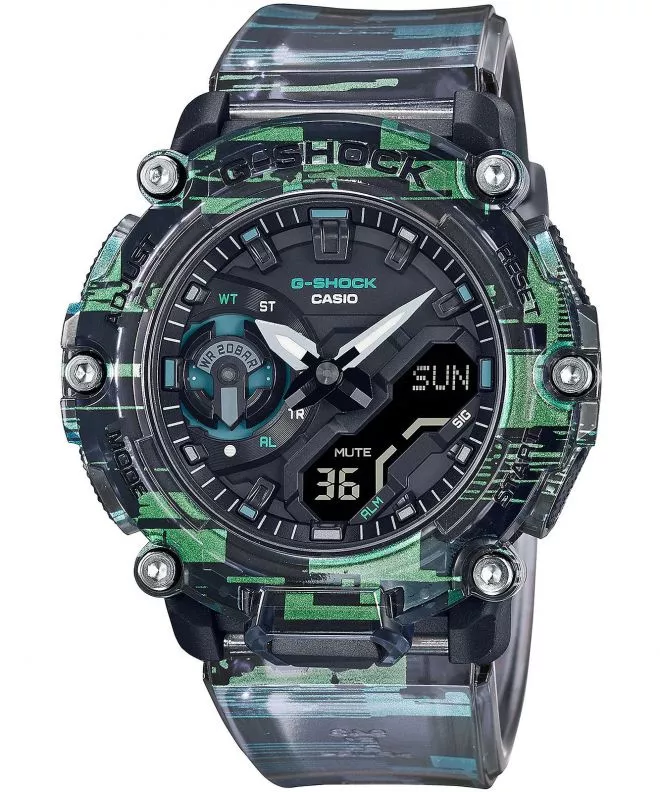 Часовник Мъжки Casio G-Shock Digital Glitch Carbon Core Guard GA-2200NN-1AER