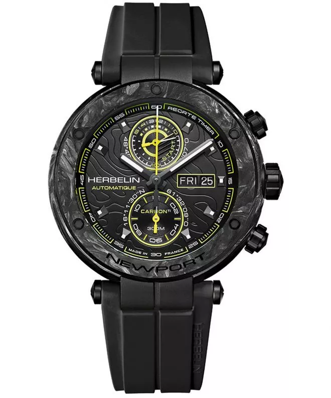 Часовник Мъжки Herbelin Newport Carbon Titanium Automatic Chronograph Limited Edition 288CTN14CA