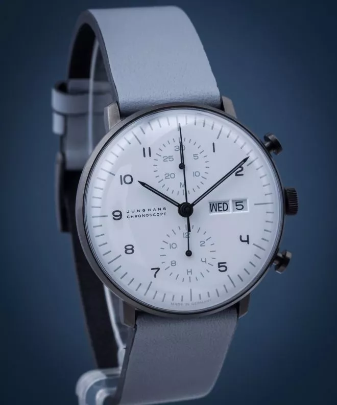 Часовник Мъжки Junghans max bill Black and White Automatic Chronograph 027/4008.05