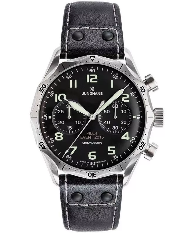 Часовник Junghans Meister Pilot Automatic Chronograph 027/3590.00