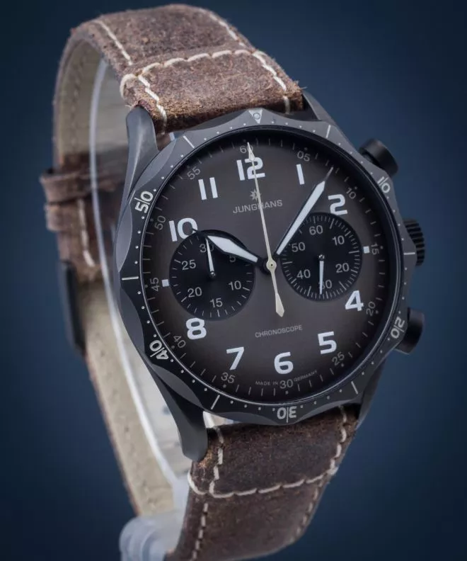 Часовник Junghans Meister Pilot Automatic Chronograph 027/3794.00