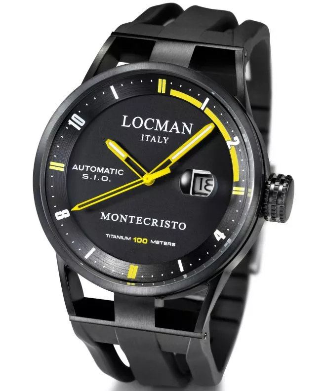 Часовник Мъжки Locman Montecristo Automatic Titanium 0511BKBKFYL0GOK