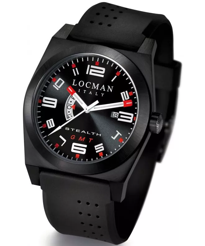 Часовник Мъжки Locman Stealth GMT 0200BKBKFRD1GOK