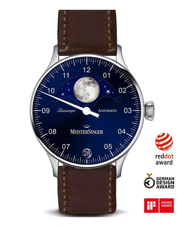 Часовник Мъжки Meistersinger Lunascope Automatic LS908_SCF02