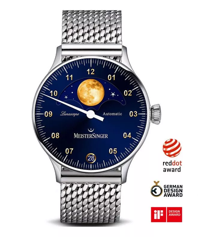 Часовник Мъжки Meistersinger Lunascope Automatic LS908G_MIL20-1