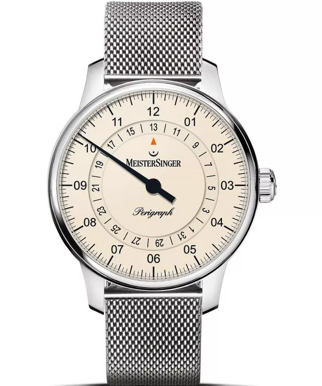 Часовник Мъжки Meistersinger Perigraph - 38mm Ivory BM1103_MLN18