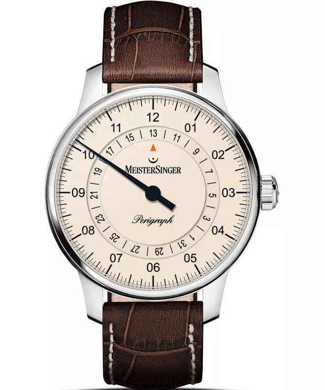 Часовник Мъжки Meistersinger Perigraph - 38mm Ivory BM1103_SG012W