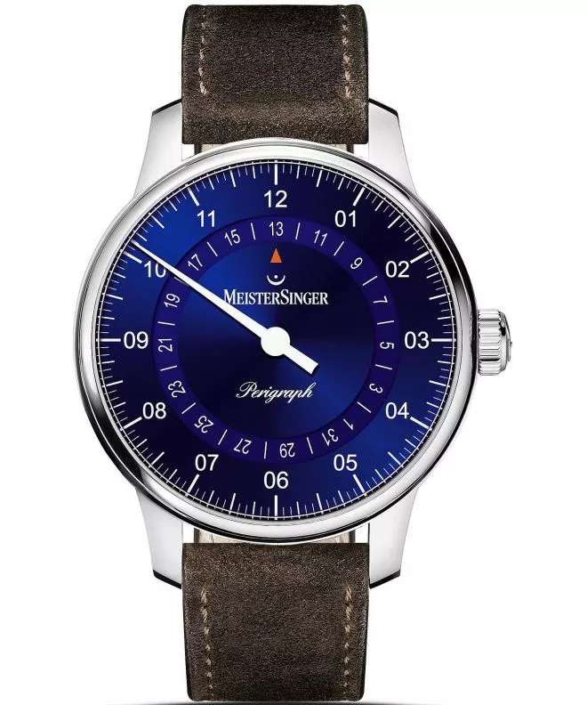 Часовник Мъжки Meistersinger Perigraph - 38mm Sunburst Blue BM1108_SV12