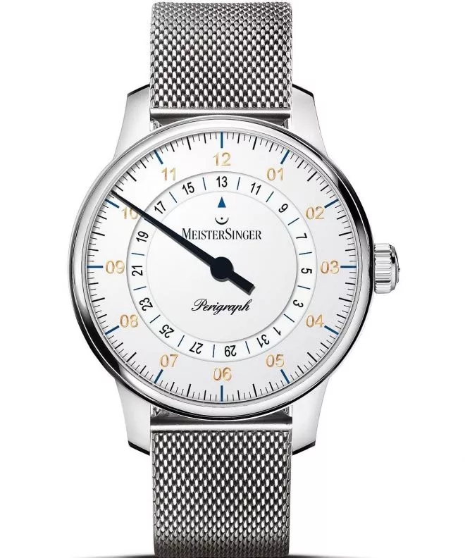 Часовник Мъжки Meistersinger Perigraph - 38mm White BM1101G_MLN18