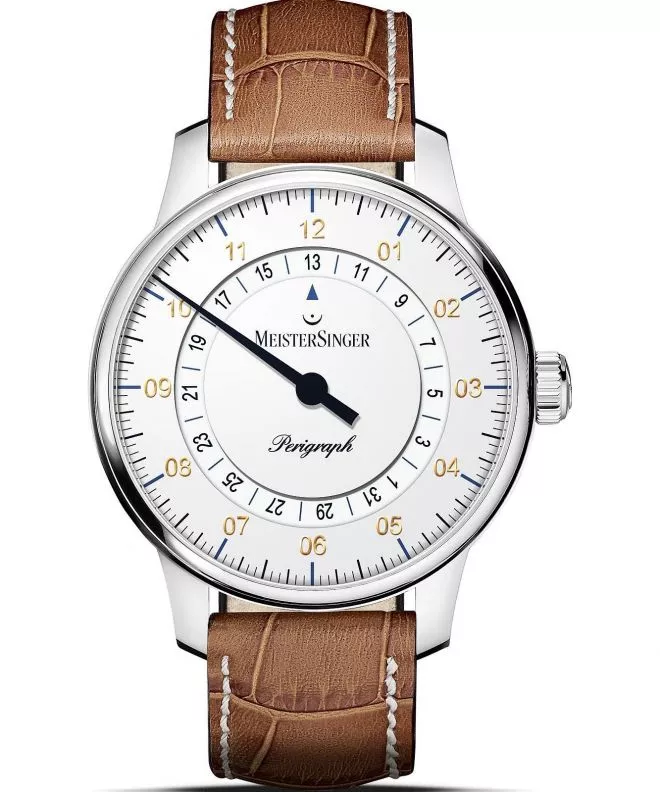 Часовник Мъжки Meistersinger Perigraph - 38mm White BM1101G_SG013W