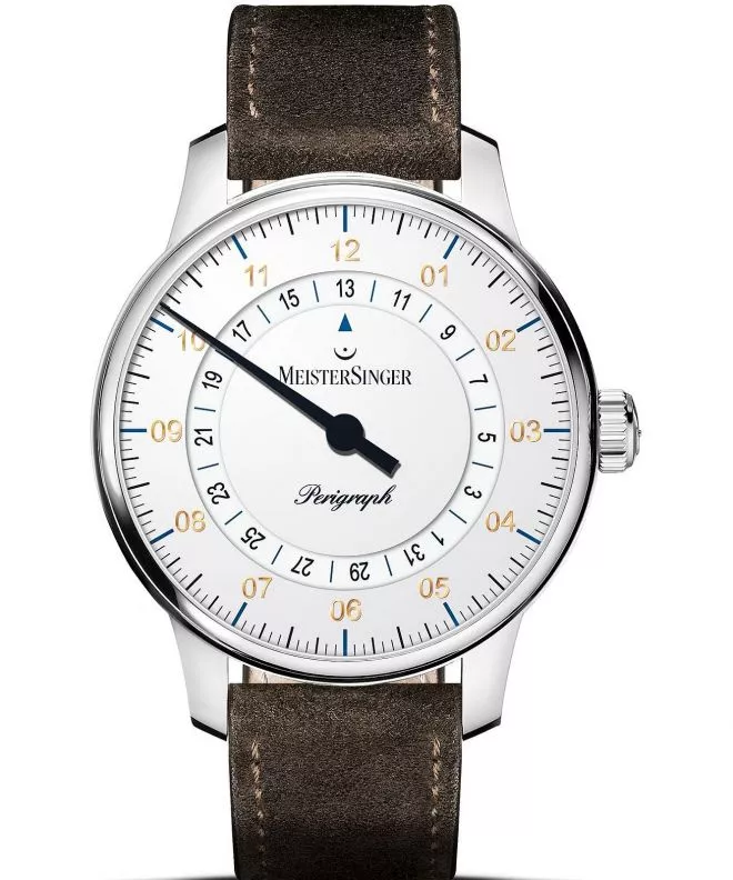 Часовник Мъжки Meistersinger Perigraph - 38mm White BM1101G_SV12