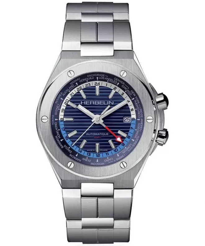 Часовник Мъжки Herbelin Cap Camarat GMT Limited Edition 1445B25 (1445/B25)