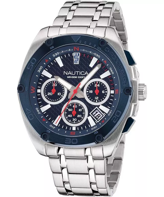 Часовник Мъжки Nautica Tin Can Bay Chronograph SET NAPTCS304