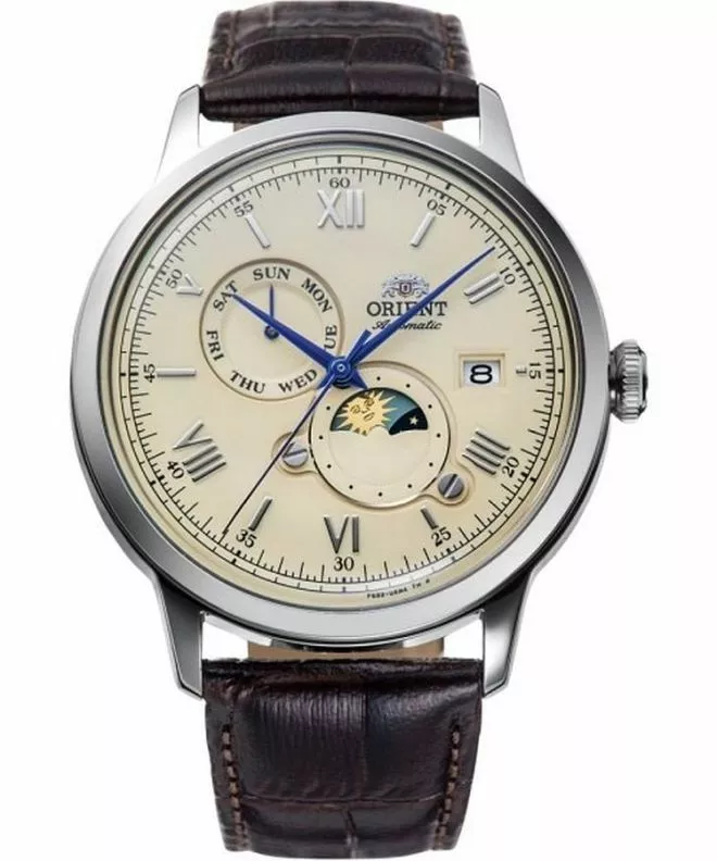 Часовник Мъжки Orient Bambino Sun & Moon Automatic RA-AK0803Y30B