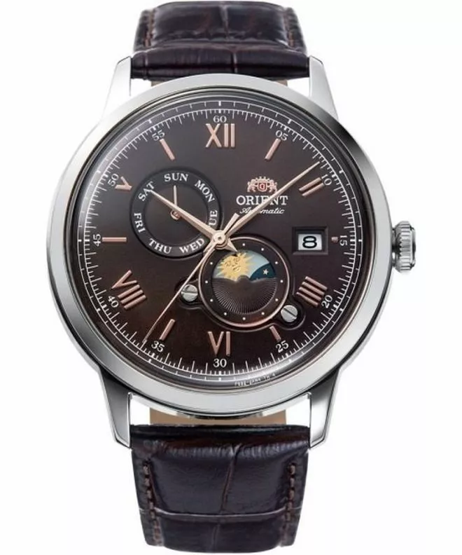 Часовник Мъжки Orient Bambino Sun & Moon Automatic RA-AK0804Y30B