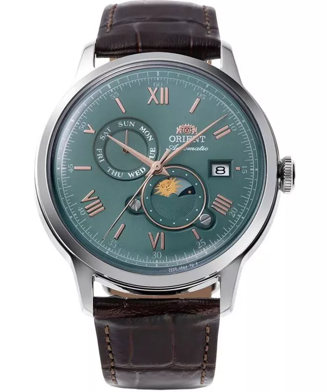 Часовник Мъжки Orient Bambino Sun & Moon Automatic RA-AK0805E30B