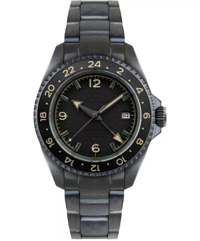 Часовник Мъжки Out of Order Black Trecento Swiss Automatic GMT OOO.001-24.NE