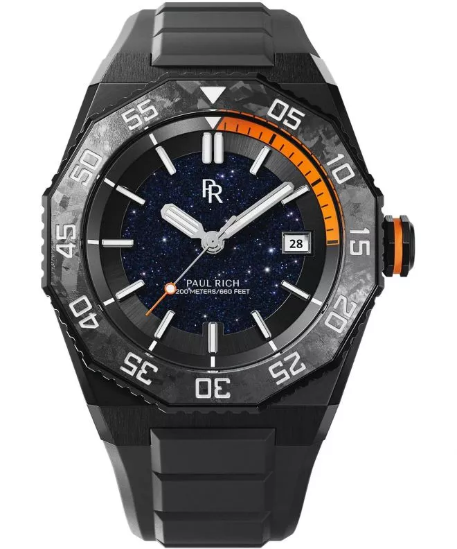 Часовник Мъжки Paul Rich Aquacarbon Pro Shadow Black Aventurine 766236337371