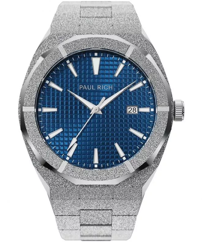 Часовник Мъжки PAUL RICH Frosted Star Dust Indigo Waffle Silver 744553190626
