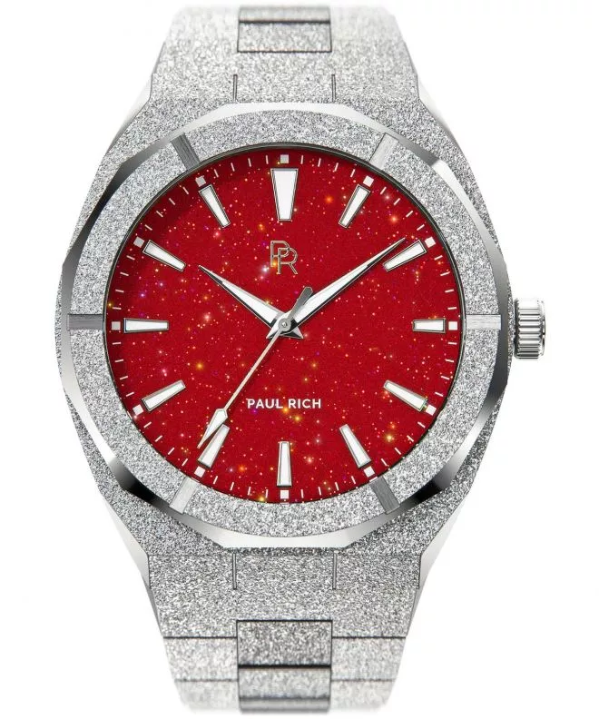 Часовник Мъжки PAUL RICH Frosted Star Dust Red Silver 655469302327