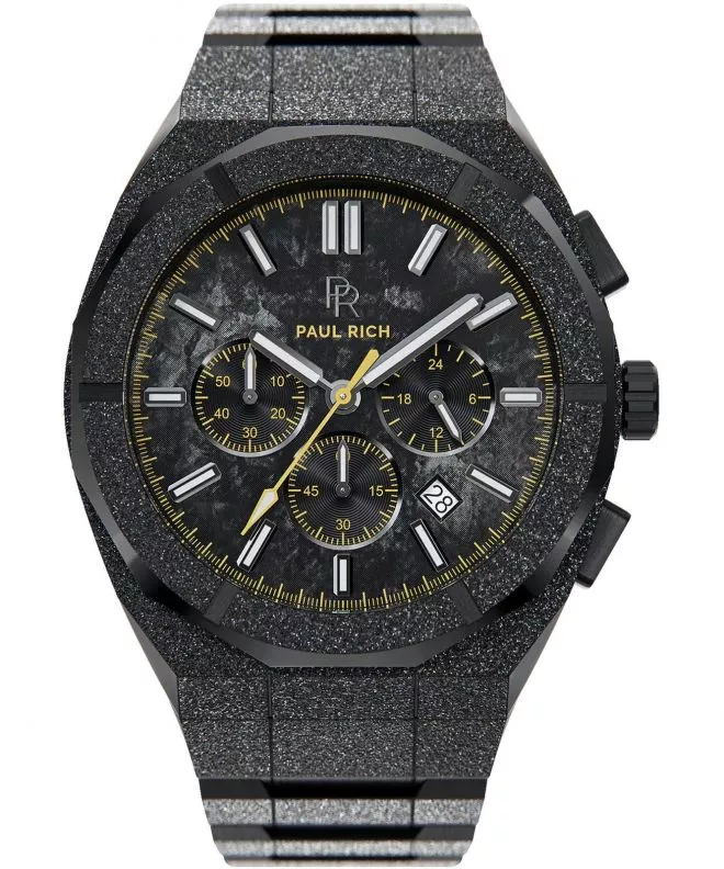 Часовник Мъжки PAUL RICH Motorsport Frosted Carbon Yellow Chronograph Limited Edition 658860230909