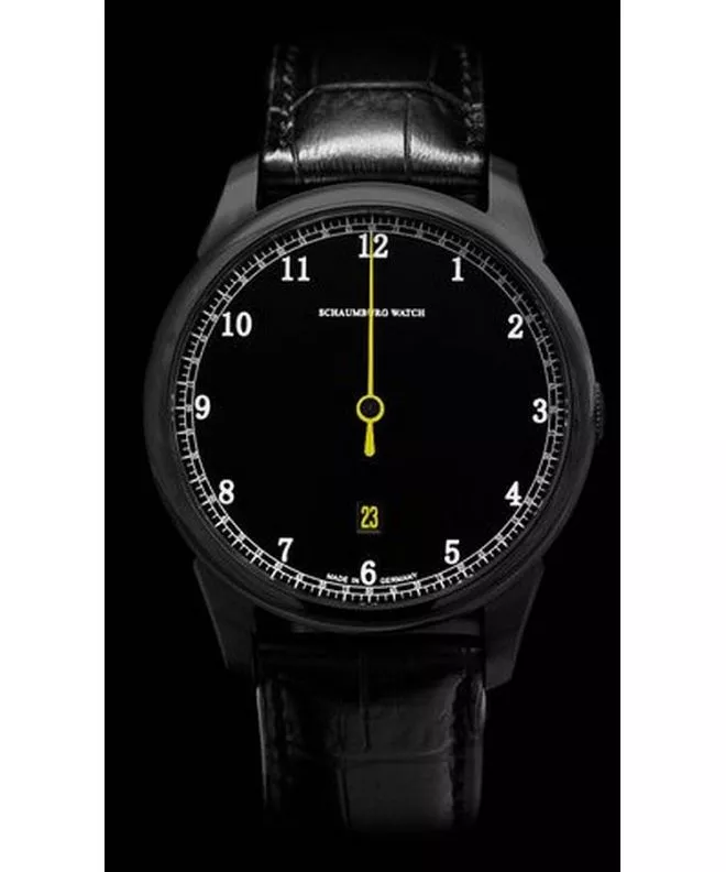 Часовник Мъжки Schaumburg Gnomonic Black & White Yellow Automatic SCH-GNBWY